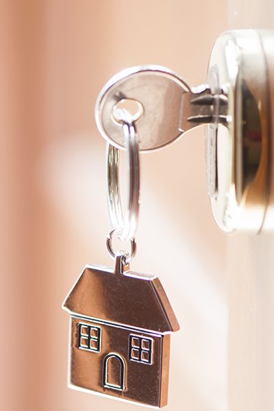 key with house keychain in lock houston tx